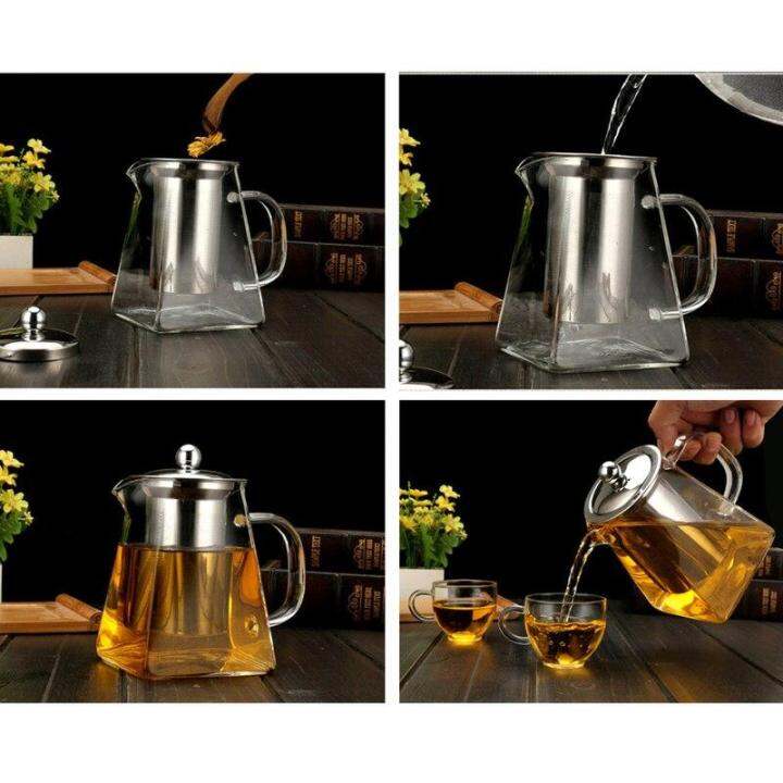 350ml-550ml-750ml-glass-sqaure-teapot-high-temperature-resistant-loose-leaf-flower-tea-coffee-pot-w-infuser-strainer-lid