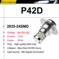 1ชิ้น P42D 6โวลต์12โวลต์ DC LED รถจักรยานยนต์ไฟหน้าหลอดไฟ Hilo Beam รถมอเตอร์ไซด์สกูตเตอร์จักรยานยนต์โคมไฟหัวสีขาวสำหรับ Ural M72 Dnepr K750 IZH