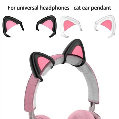 【cw】 Lightweight Earphone Charms Silicone Decorations Headphone Universal Cat Ear Headset Pendant Accessories ！