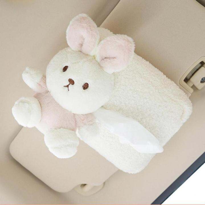 cute-car-tissue-holder-outdoor-camping-napkin-holding-bag-decorative-outdoor-napkin-holding-bag-facial-paper-storage-case-plush-cartoon-animal-toilet-paper-holder-for-bedroom-dressers-intelligent