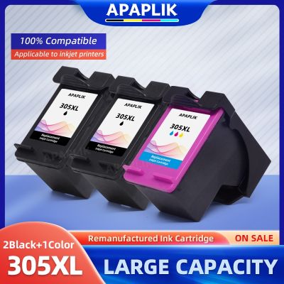 【CW】 APAPLIK 305 305XL Refillable Ink Cartridge HP305 DeskJet 2710 2720 4110 4120 Cartridges