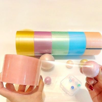 ✘﹊ 6 Pieces Sticky Ball Tape Colorful Stress Relaxing for Accessories DIY Sticky Ball Tape Toy Party for Relaxing