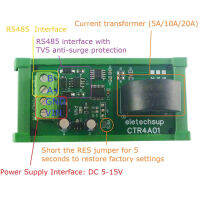 DC 5โวลต์12โวลต์5A10A20A AC อนาล็อกสะสมปัจจุบัน RS485 MODBUS RTU AC หม้อแปลงแอมมิเตอร์วัตต์ชั่วโมงเมตรโมดูล