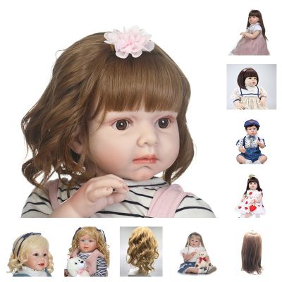 Many Hair Styles Reborn Doll /BJD Doll Hair Wig Fit The Circumference of A Dolls Head is About 46cm Silicone Reborn Dolls Hair