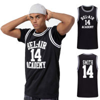 Movie Will Smith NO.14 Bel-Air Academy Basketball Jersey 2021 Summer Mens T Shirt Football Sports Loose Vest College Jersey