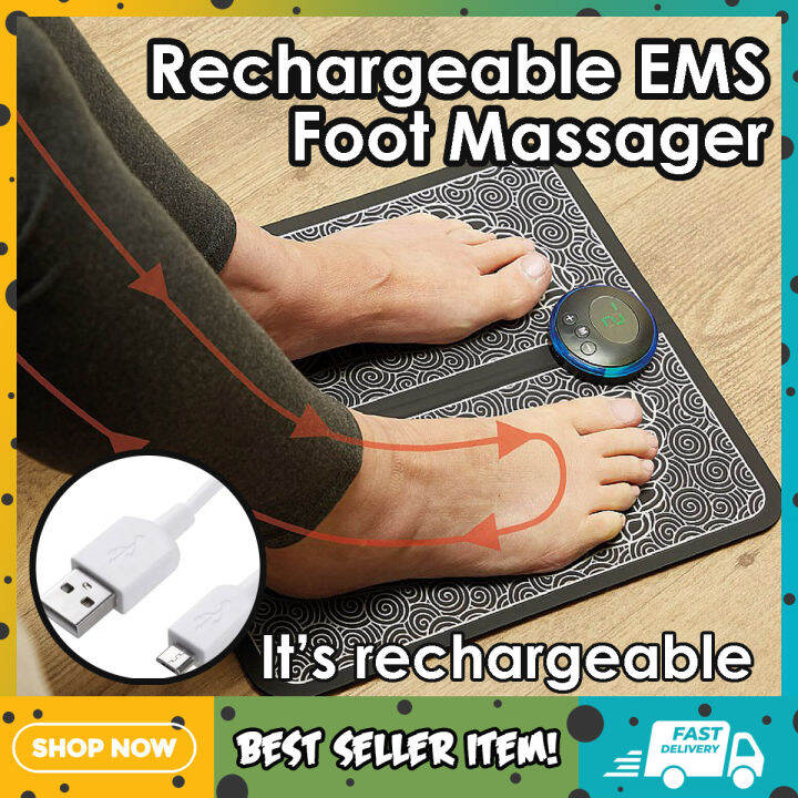Glorious Rechargeable EMS Foot Massager,Folding Portable Rechargeable
