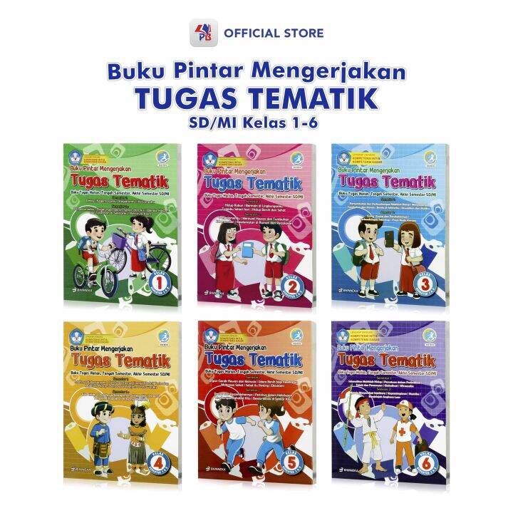 Buku Tematik SD / Buku Pintar Mengerjakan Tugas Tematik Kelas 1 2 3 4 5 ...