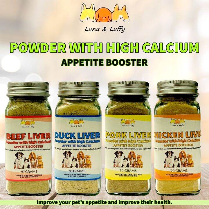 Chicken Liver Powder With High Calcium Appetite Boosters for Pets Cats
