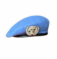 tomwang2012. UN BLUE BERET United Nations Peacekeeping Force Cap Military Hat With UN Badge metal PIN