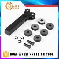 Dual Wheel Knurling เครื่องมือ ชุด 7pcs 1mm 1.5mm 2mm Wheel Linear Pitch Knurl Set Steel Lathe Cutter Wheel Knurling เครื่องมือ Set