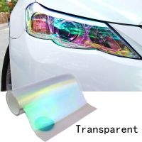 120x30cm Car Transparent Film Tint Vinyl Wrap Sticker PVC Changer Car Headlight Taillight Sticker Light Film Car Accessories Bumper Stickers  Decals