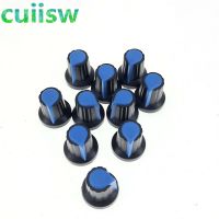 100pc Potentiometer knob / diameter 6mm Knob (various colors) / OD 15MM x 17MM high