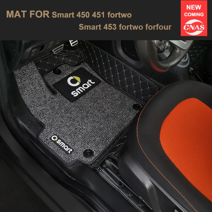 Custom Car floor mats for smart 451 450 smart 453 fortwo forfour Custom