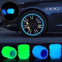 New Luminous Car Tire Valve Caps Wheel Tyre Rim Stem Covers Dustproof Waterproof for Auto Motorcycle Bicycle Glow In The Dark Wheel Covers