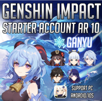 Genshin impact ID【Fast delivery】Ganyu+other characters combination low AR