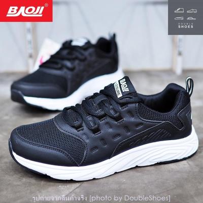BAOJI รองเท้าวิ่ง รองเท้าผ้าใบหญิง รุ่น BJW396 สีดำ ไซส์ 37-41