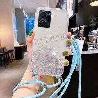 {Taoyitao เคส} Y16เคสสำหรับ VIVO โทรศัพท์ Y22 Y22S สไตล์ Y35สายคล้องประกายแววาวนุ่มฝาปิดโปร่งใส Tpu 2022