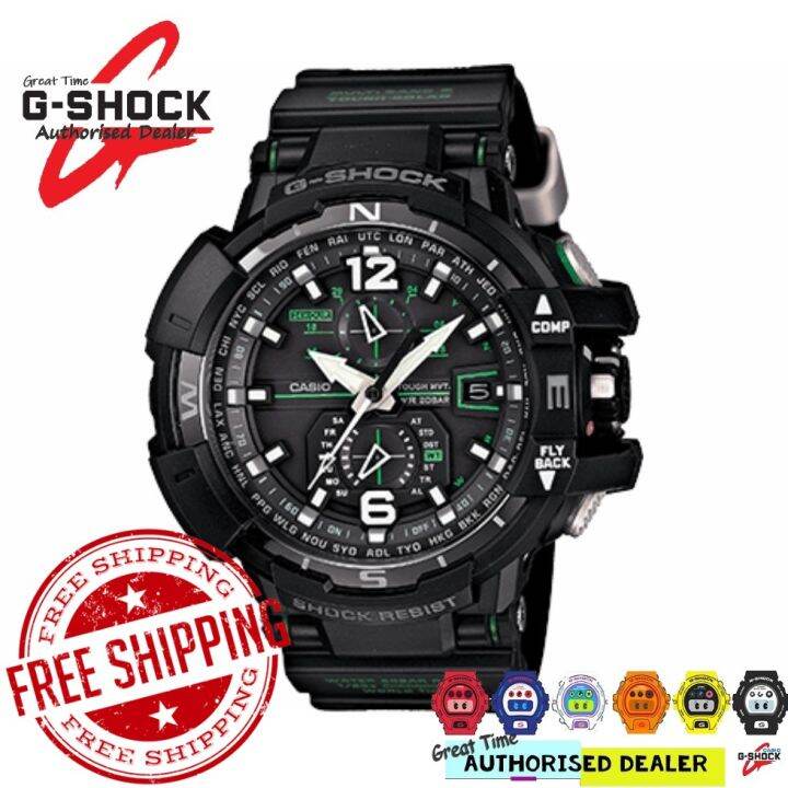 READY STOCK) Official Marco Warranty CASIO G-SHOCK GWA1100 1A3