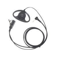 2PCS D Shape Walkie Talkie Headset Earphone 1Pin 2.5Mm PTT Mic Earpiece for Motorola T5620 T6200