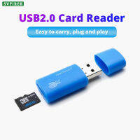 USB2.0แบบพกพาขนาดเล็กเครื่องอ่านการ์ดการ์ดความจำ TF เครื่องอ่านการ์ดความปลอดภัยอะแดปเตอร์สำหรับตัวอ่านความเร็วสูงสำหรับแล็ปท็อปแบบสุ่มสี