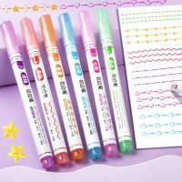 ปากกาเมจิกวาดลาย ปากกาลวดลาย  สีเมจิก 6 สี ปากกาเมจิก ปากกาเมจิกสี ปากกาเมจิก สีระบาย สีวาดรูป วาดรูประบายสี อุปกรณ์ระบายสี