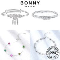 d363218 BONNY JEWELRY มอยส์ซาไนท์ไดมอนด์ ต้นฉบับ เงิน กำไล กำไลข้อมือ แท้ 925 เครื่องประดับ ผู้หญิง เกาหลี เรียบง่าย M05