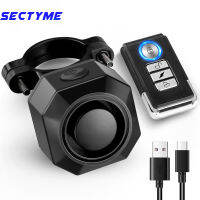 Sectyme ไร้สายกันน้ำรถจักรยานยนต์รถจักรยานไฟฟ้าสัญญาณกันขโมย USB ชาร์จรีโมทคอนลเครื่องตรวจจับการสั่นสะเทือนที่ RM