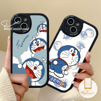 MissConnie เคสการ์ตูน A55 A16 Oppo A17 A5 A3S A54 A1K A7 A77s A76 A16K A9 A95 A57 7Z A16E A92 5Z A17K Reno 7 8 5 A15 A53น่ารักแมวโดราเอมอน Tpu