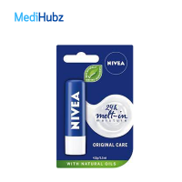 Nivea Original Care Lip นีเวีย ออริจินอล แคร์ ลิปแคร์ ลิปมัน บำรุงริมฝีปาก ไม่มีสี 06659