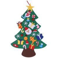 New DIY Felt Christmas Tree New Year Gifts Wall Hanging Ornaments for Home