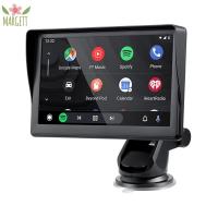 MARGETT สำหรับ CarPlay Android แบบพกพาได้ เครื่องเล่นมัลติมีเดียอัตโนมัติ อุปกรณ์เสริมเครื่องเล่น จอภาพบลูทูธ เครื่องฉายภาพนำทาง เครื่องเล่นวิดีโอ CarPlay ไร้สาย วิทยุรถยนต์7นิ้ว เครื่องเล่นวิทยุใน Mp5