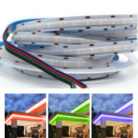 DC 12V 24V RGB COB FOB LED Strip 768ledsm Linear Lights Flexible LED Tape Ribbon RA90 room Decor Wall Dimmable