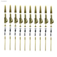 □┋๑ 40pcs Carp Fishing Tackle Lead Clip Quick Change Swivel Tail Rubber Anti Tangle Sleeves for Carp Fishing Accessories End Tackle