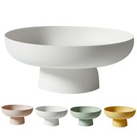 Fruit Dish Round Drain Fruit Basket Modern Style Container for Kitchen Counter Table Centerpiece