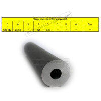 Metal Tube Carbon Steel ASTM 1045 JIS S45C DIN C45 High Quality Carbon Steel Tubing OD12mm 13mm 14mm 15mm Length 20cm