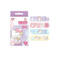 SOS Plus HELLO KITTY พลาสเตอร์ปิดแผล ลาย เฮลโล คิตตี้ P1 Plaster 8 แผ่น