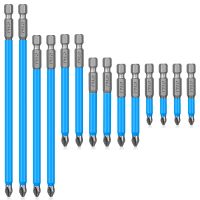 14 Pcs Magnetic Anti Screwdriver Bits Set Impact Driver Bit Set 1/4 Inch Hex Drill Bit Set