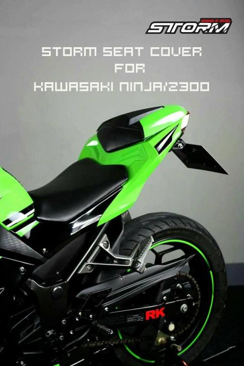 ชุดแต่ง-ครอบเบาะหลังแต่งแบบตูดมดสีเขียว-kawasaki-ninja-z300
