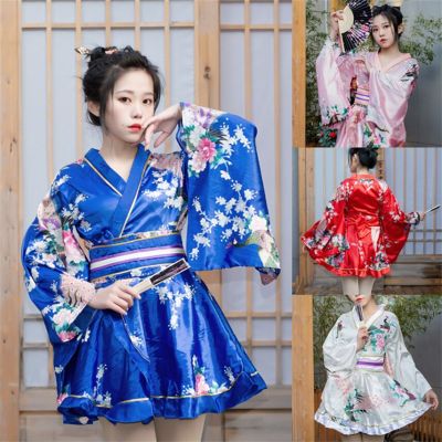 【ในสต็อก】กิโมโนญี่ปุ่นสำหรับผู้หญิง Kawaii สาวยูกาตะ Haori โลลิต้าชุดพรรคยูกาตะเต้นรำเสื้อคลุมแบบดั้งเดิมดอกไม้พิมพ์เทศกาลเวที
