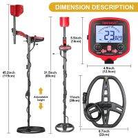 【LZ】♦☋  Detector de metais subterrâneo do elevado desempenho caçador do tesouro prospetor do ouro TX-850L