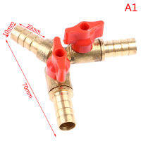 [Auto Stuffs] 1PC 8/10มม.3วิธีปิดบอลวาล์วเชื้อเพลิงแก๊ส Connector ทองเหลือง Y Type Ball Valve