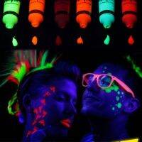 6 Tube UV Glow Blacklight Makeup Face Paint Washable Neon Fluorescent Body Paint C5AF