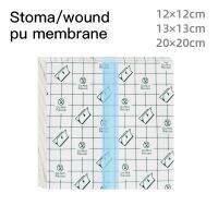 100 pieces of ostomy bag waterproof pu film bathing transparent tape  Stoma Wound Dressing fixing tape hypoallergenic