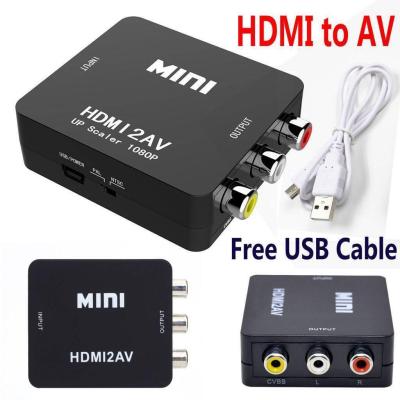 VB ราคาโรงงาน กล่องแปลงสัญญาน HDMI เป็น AV คุณภาพสูง AAA ภาพคมชัด ทนทานกว่า (สีดำ)