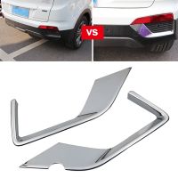 ♙▣ 2PCS for Hyundai Creta Ix25 Accessories Front Rear Fog Lights Cover Frame Trim ABS Chrome Exterior Refit 2018 2019 Car Styling