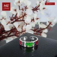 MT แหวนนิ้วเท้าเงินแท้ รูปผีเสื้อ งานเคลือบสี Enamel Solid 925 Sterling Silver Toe Ring (str163) MT Jewelry มณีธารา