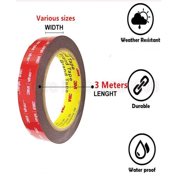 waterproof-3m-vhb-super-strong-double-sided-tape-car-special-temperature-resistant-strong-tape-home-office-decor-tape-6-10-40mm