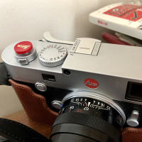 ทองแดงบริสุทธิ์พื้นผิวเว้ากล้องปุ่มชัตเตอร์อ่อนสำหรับ Leica M1 M2 M3 M4 M5 M11 M7 M8 M9 M10และแหวนยาง