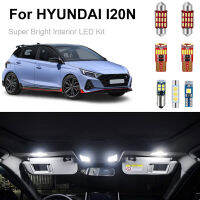 11ชิ้นรถยนต์ Led มหาดไทยแสงชุดสำหรับ Hyundai I20 N I20N 2020 2021 2022 2023โดมแผนที่ป้ายทะเบียนแสง C An BUS