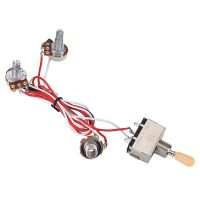 2X Guitar Wiring Harness 3Way Toggle Switch 1V1T 500K Electric Guitar 2 Humbucker